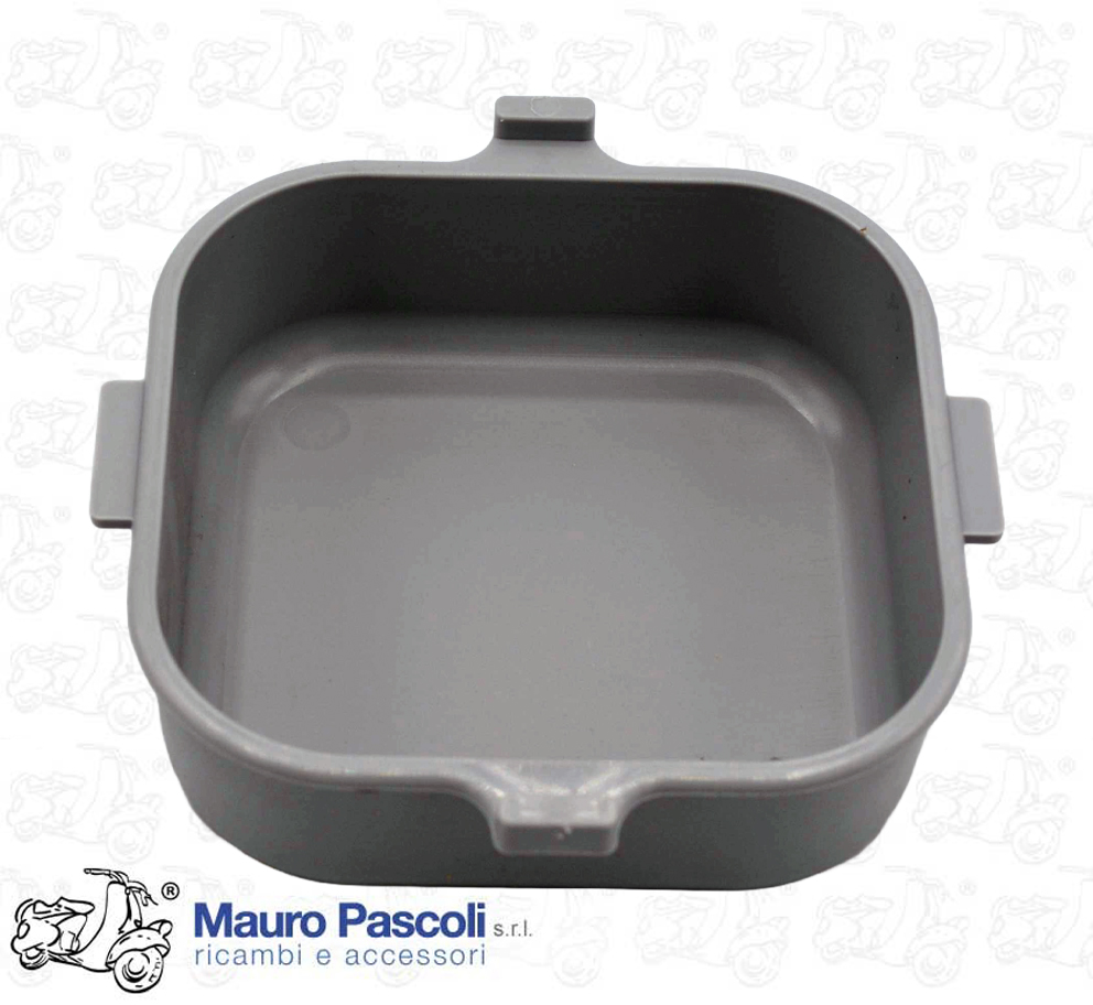 Scatola porta attrezzi in plastica grigio .ciclomotore piaggio Ciao .