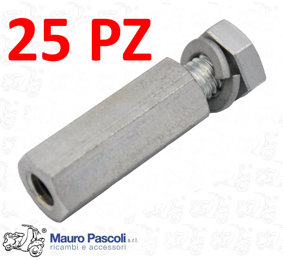 Kit 25 distanziale cuffia cilindro,completo di bullone e rondella,vespa