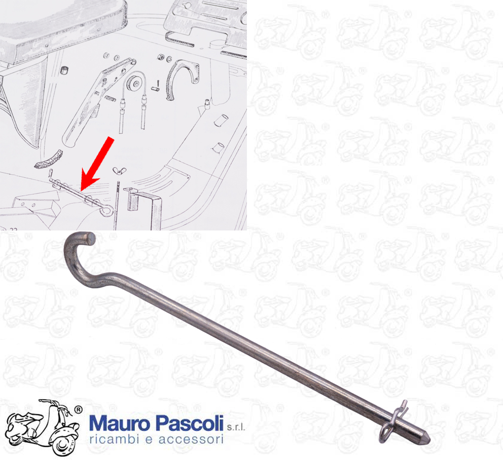 Pin axle and retaining pin kit for seat support bracket sheet metal ape