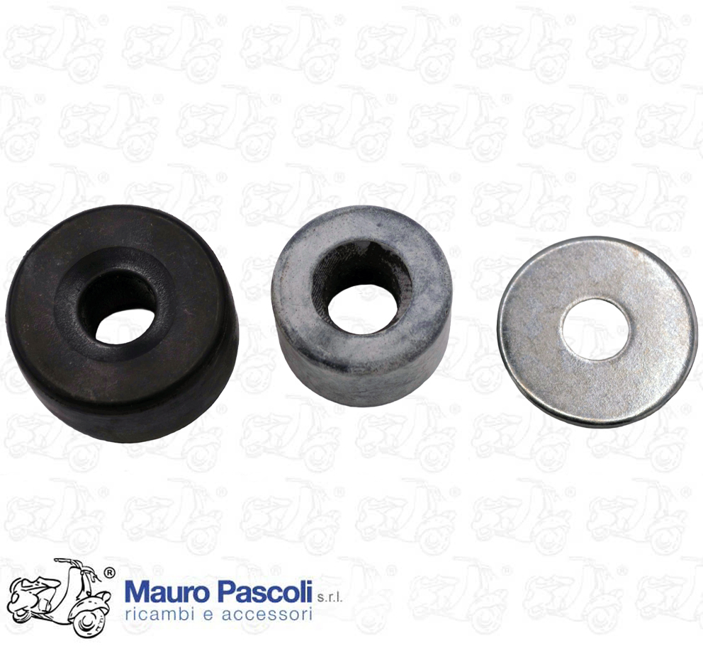 Kit rondella e tamponi,supporto ammortizzatore post.vespa pk- cosa
