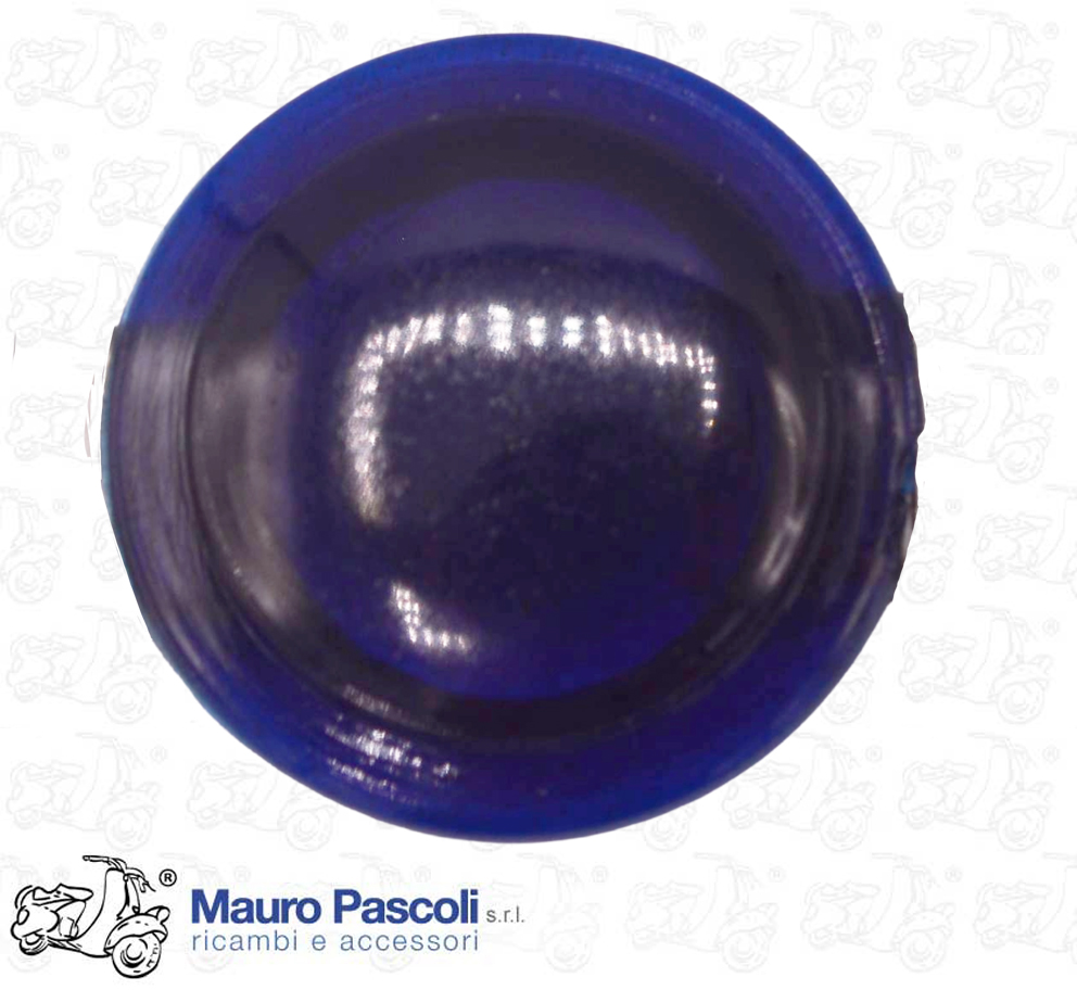 Plastica blu per corpo semilavorato spia luce per faro sul manubrio.