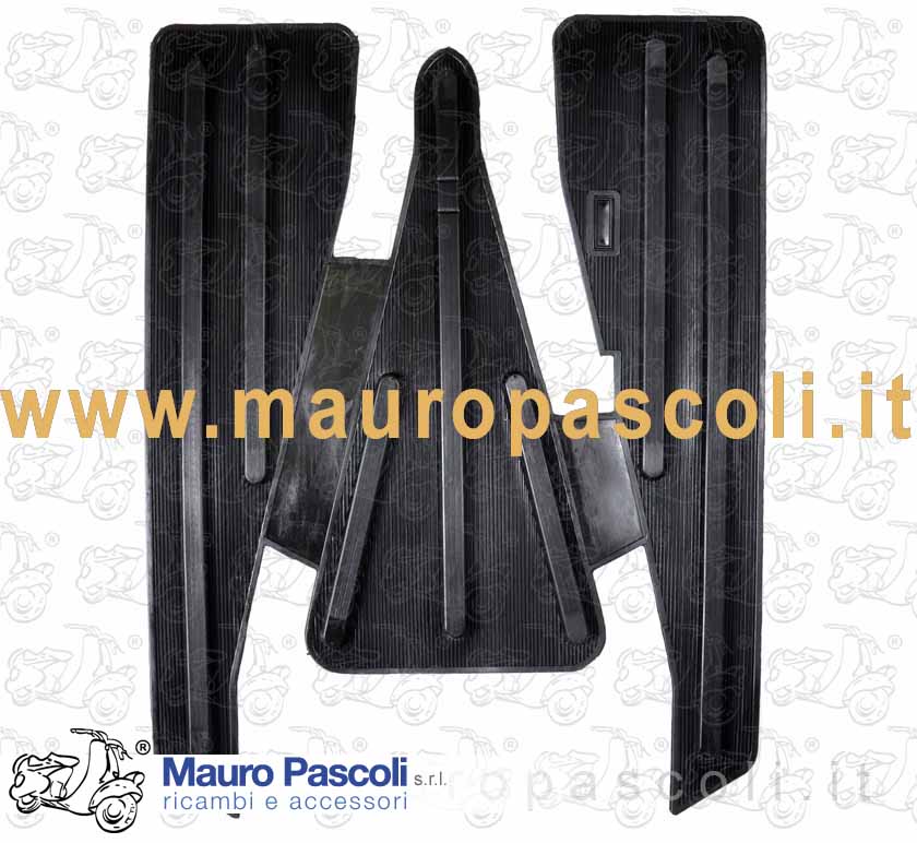 Tappeto in gomma,della pedana di colore nero,vespa :v30t>33t - vm1t>2t.