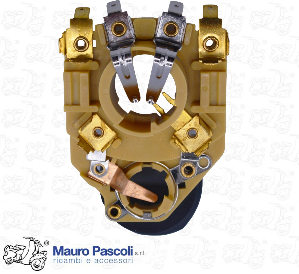 Front headlight bulb holder and cap, original siem, Vespa px pe.
