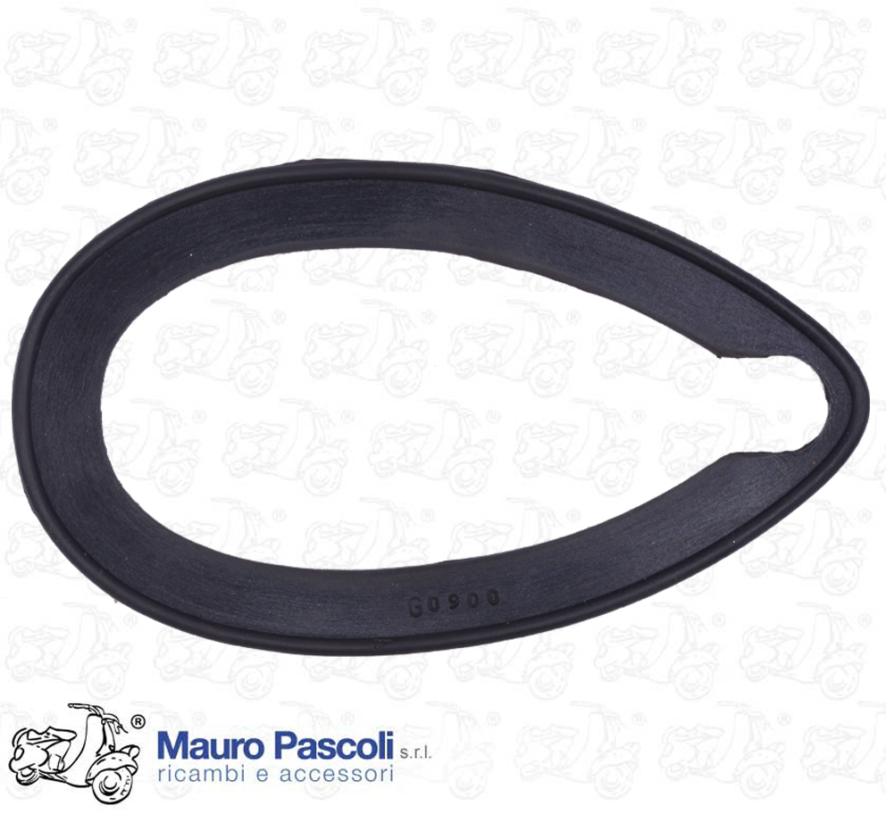 Guarnizione in gomma nero,per sotto portafaro al parafango,vespa