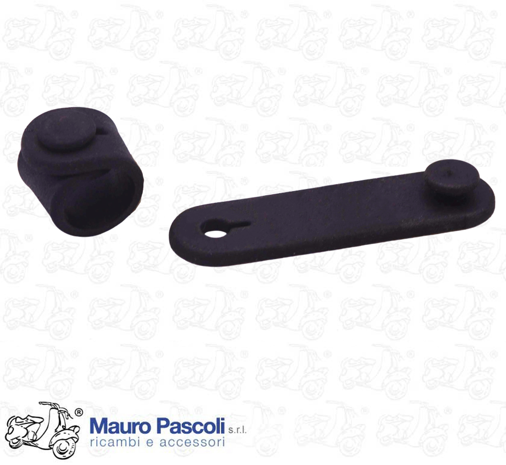 Fascetta in gomma nero,per trasmissioni e cavo commutatore.ciclomori.