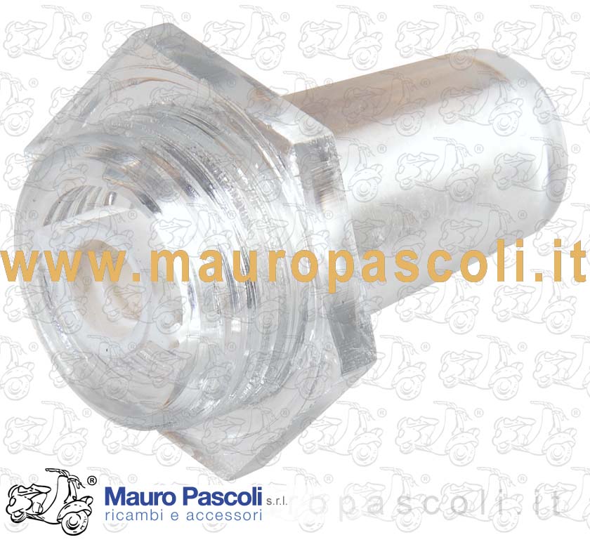 Glass oil mixer indicator