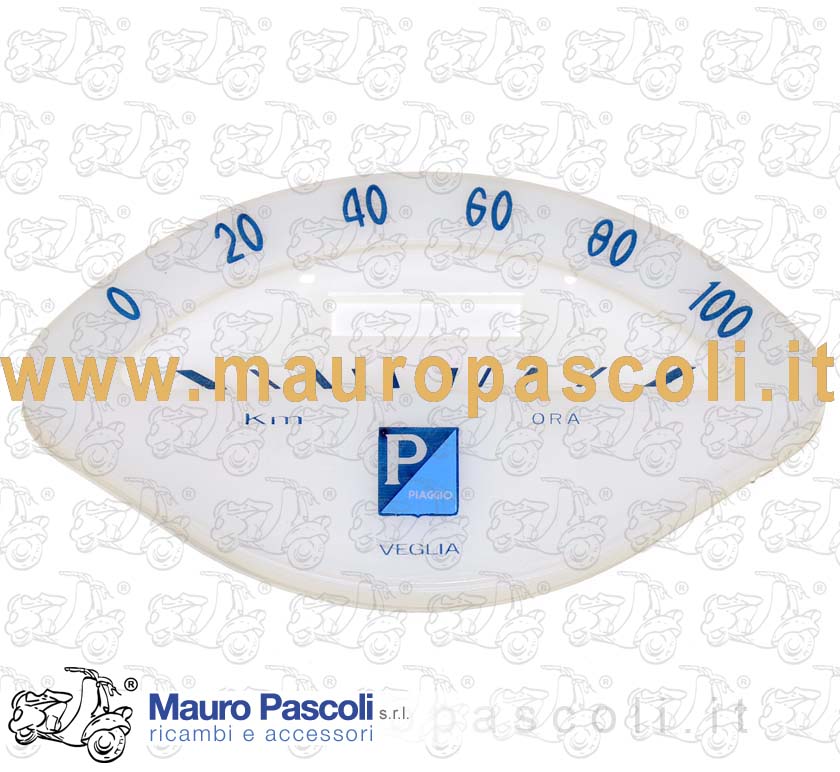 Quadrante contachilom.ve.borletti scala 100,scatola alluminio,vespa 150.