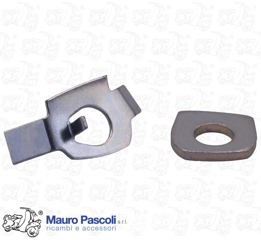Kit rondella piana e freno per perno ingranaggio multiplo,vespa px - pe.