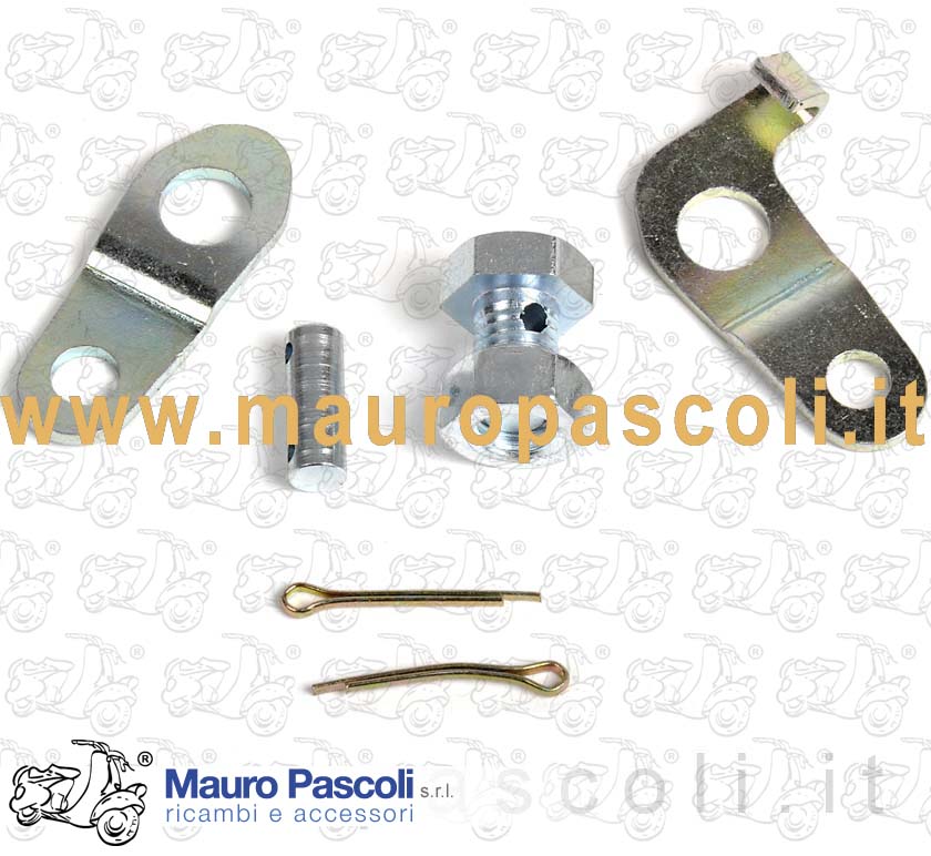 Kit morsetto e piastrine zincate per freno anteriore .