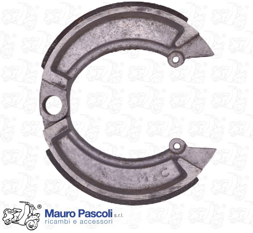 Coppia ganasce freno posteriore,ape 125 bacchetta.