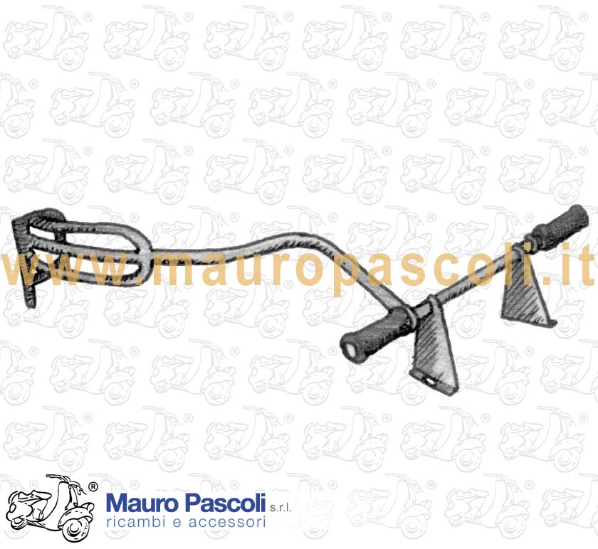 Perimetrale salvascocche nero marca cuppini. per Vespa px - pe.