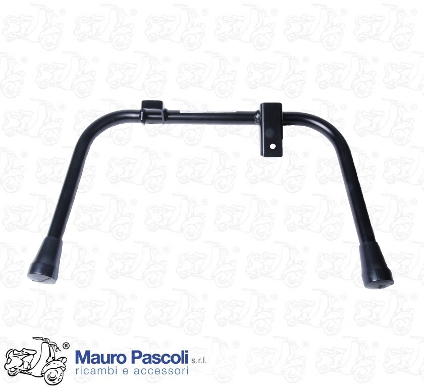 Cavalletto centrale mm 22 in nero con scarpette,originale piaggio.