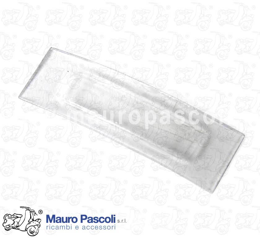 Transparent plastic taillight license plate light