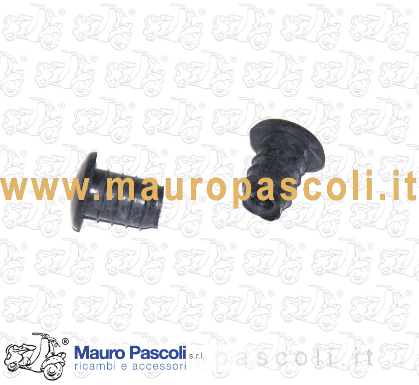 Kit n 2 tappi di colore nero per chiusura  fori telaio,vespa small frame.