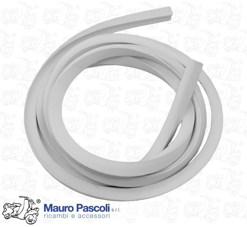 Guarnizione bauletto bianco,vespa 50 - 90 - 125.