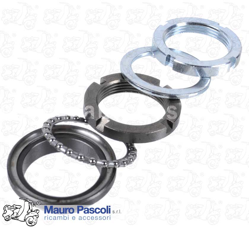 Kit gruppo ralla superiore,completo di gabbia a sfere,vespa.