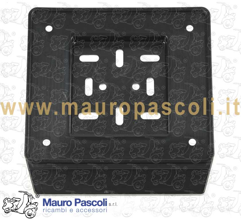 Plastic license plate for mopeds