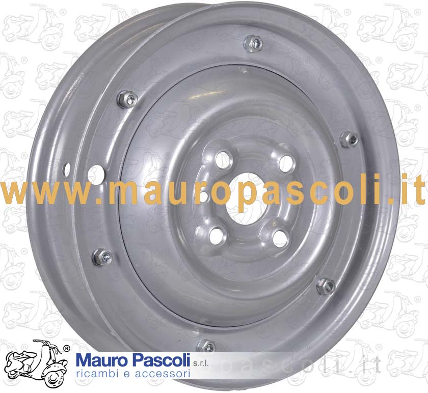 Cerchio completo con dadi 8x 11, chiuso 3.00 x 10,vespa 50 - 90.