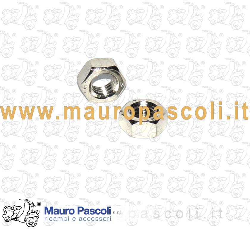Kit 2 nut nickel mm 5 - with key to 8 mm