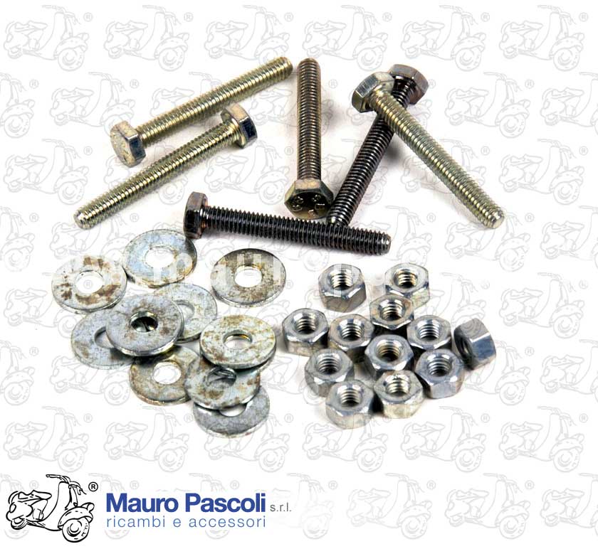 Kit di fissaggio cofano lato sinistro bauletto,vespa 125 - 150. 1948>1979.