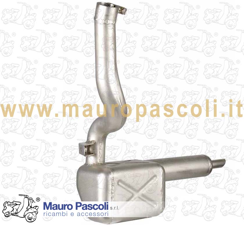 Marmitta completa,produz. m.pascoli srl,vespa 98 -dal motore v98m 2298 >