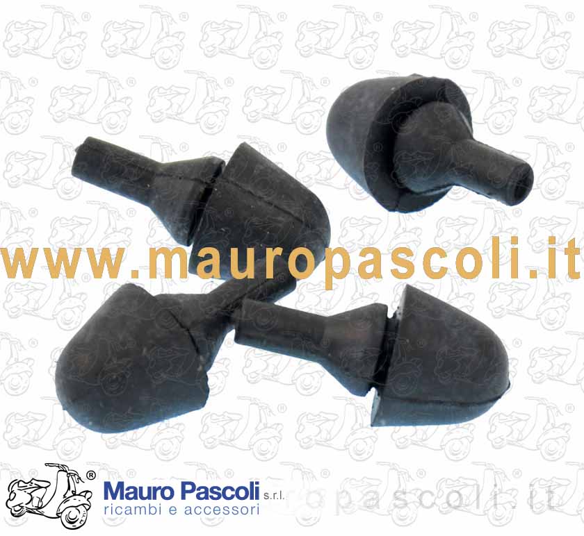 Kit n 4 tampone di chiusura sportello del bauletto anteriore,vespa px - pe.