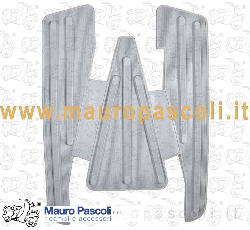 Tappeto in gomma,della pedana di colore grigio,vespa : vl3t - vb1t.