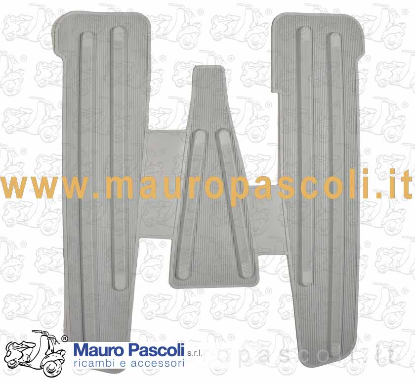 Tappeto in gomma,della pedana di colore grigio,vespa : vna1t - vna2t - vnb1t - vnb2t.
