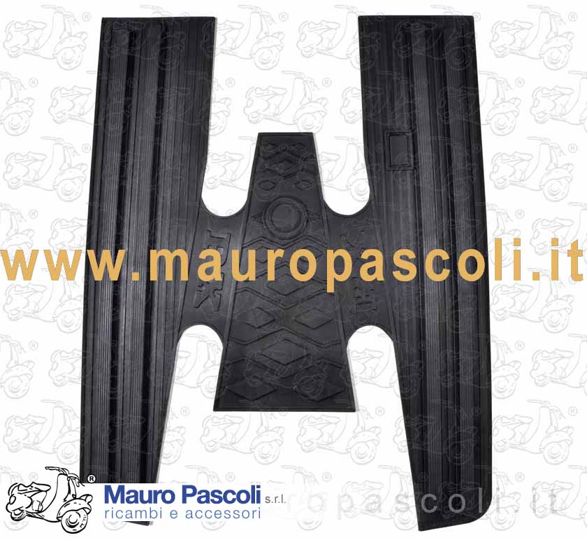 Tappeto della pedana di colore nero.vespa : v8a1t - v8x1t - vnx1t - vnx2t - vlx1t - vsx1t.