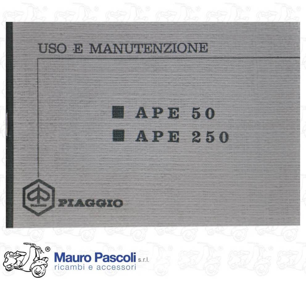 Libretto uso e manutenzione,ape 50 - 125,1969>81.