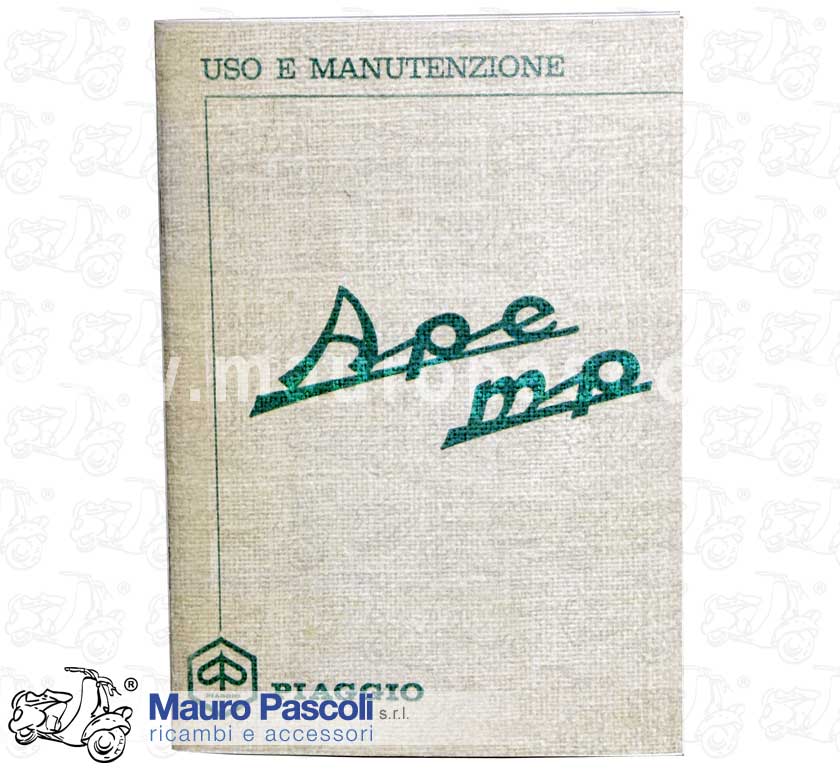 Libretto uso e manutenzione, Ape mp 1967>72.