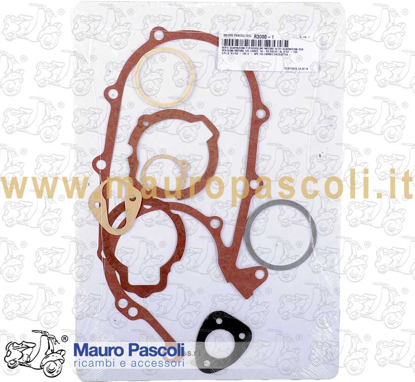 Serie guarnizioni per revisione motore,vespa 125 dal 1948>52.vespa u 1953.