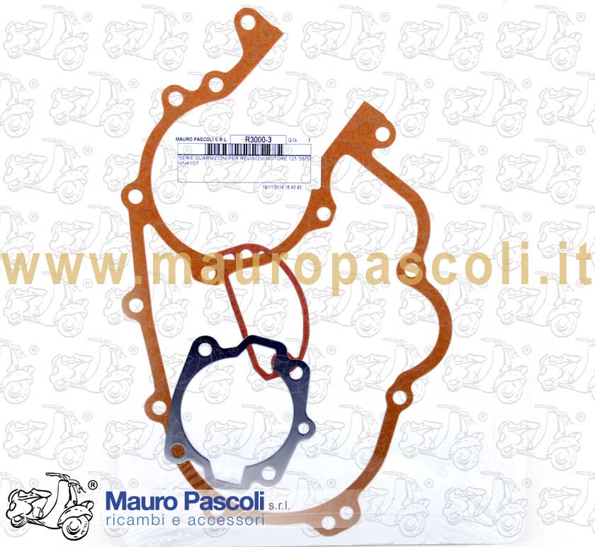 Serie guarnizioni per revisione motore,vespa 125 1957>59.