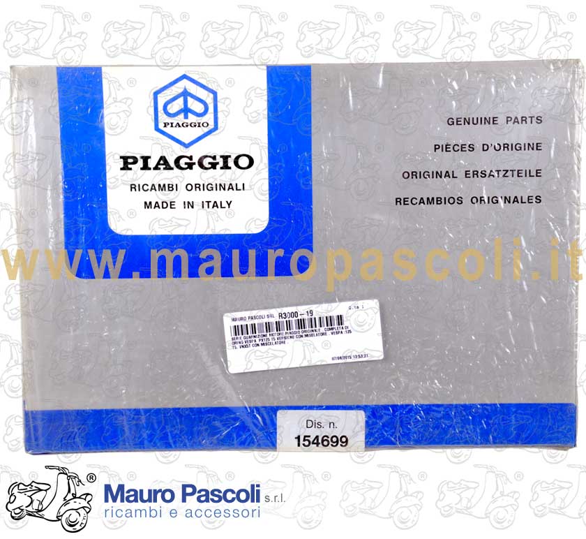 Serie guarnizione e oring revisioni motore originali piaggio,vespa 125 t5.
