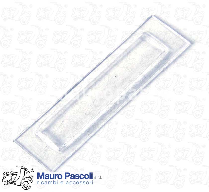Glass for rear lamp number plate light
