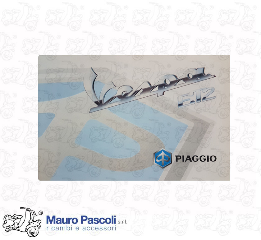 Libretto uso e manutenzione,vespa.