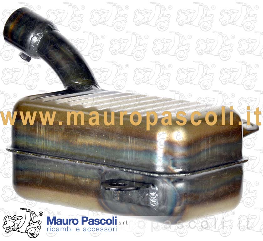 Marmitta completa,produzione mauro pascoli srl,vespa:125 faro basso cambio a filo - v30 t>31t