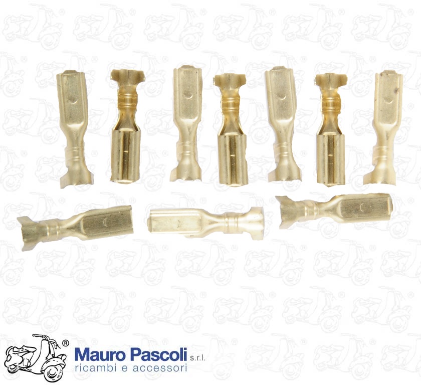 Kit 10 cosses faston enfichables, 2,8 trous