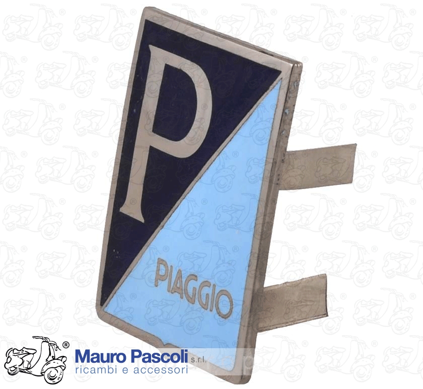 Scudetto logo anteriore.smaltato.. piaggio..vespa 150 - gs - Ape . 1955>58.