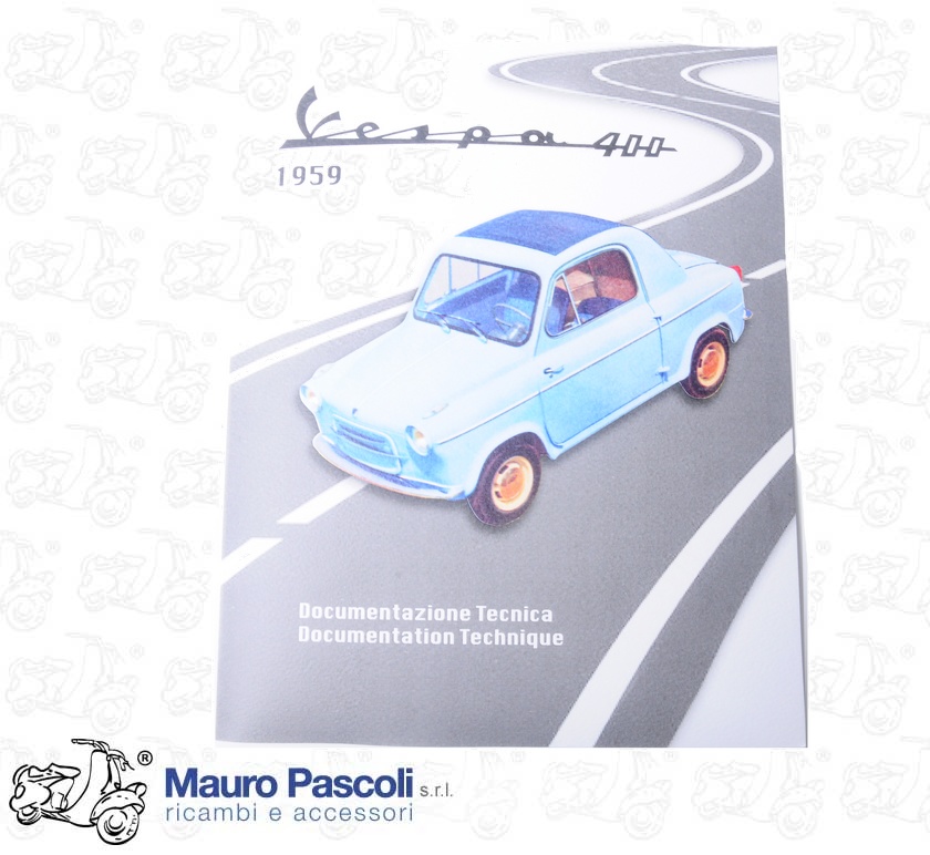 VESPA 400 TECHNICAL DOCUMENTATION.