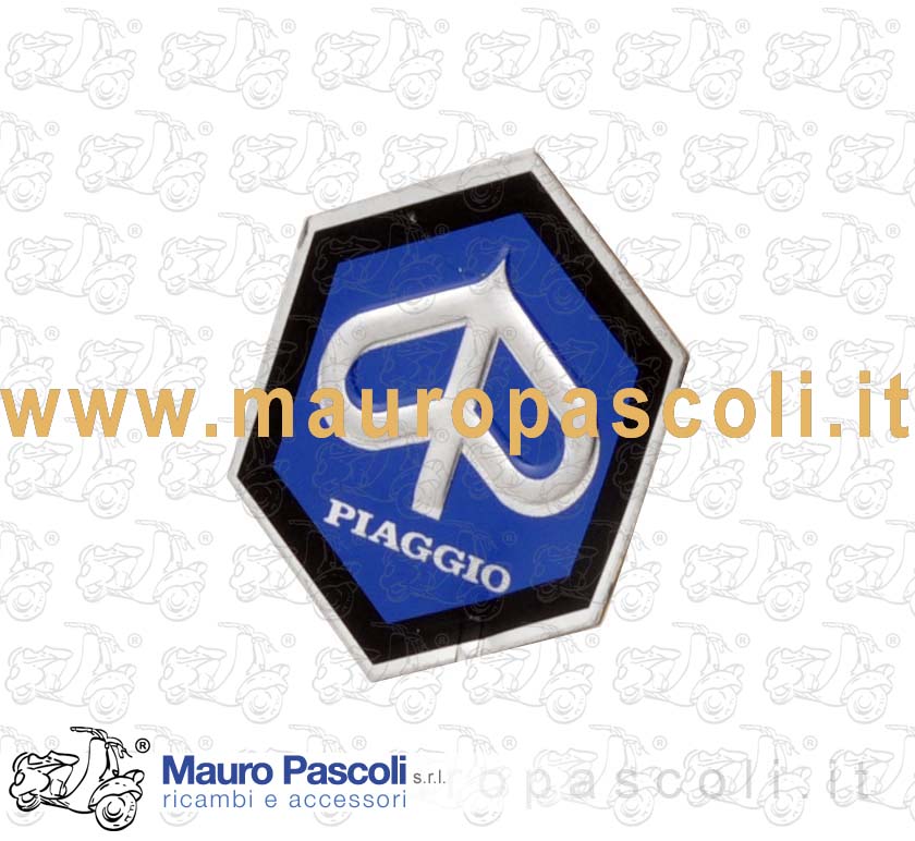 Scudetto logo anteriore e al manubrio,vespa 50 - 125 - 150 - 180 - 200.