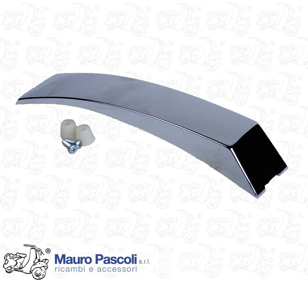 CREATE ON THE CHROMED PLASTIC MUDGUARD.
