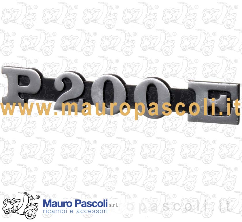 Targhetta laterale p200e .vespa pe 200.