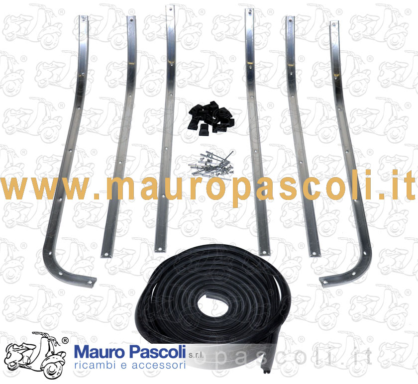 Kit complet marchepied (baguettes, bandes Profils, terminaux, rivets)